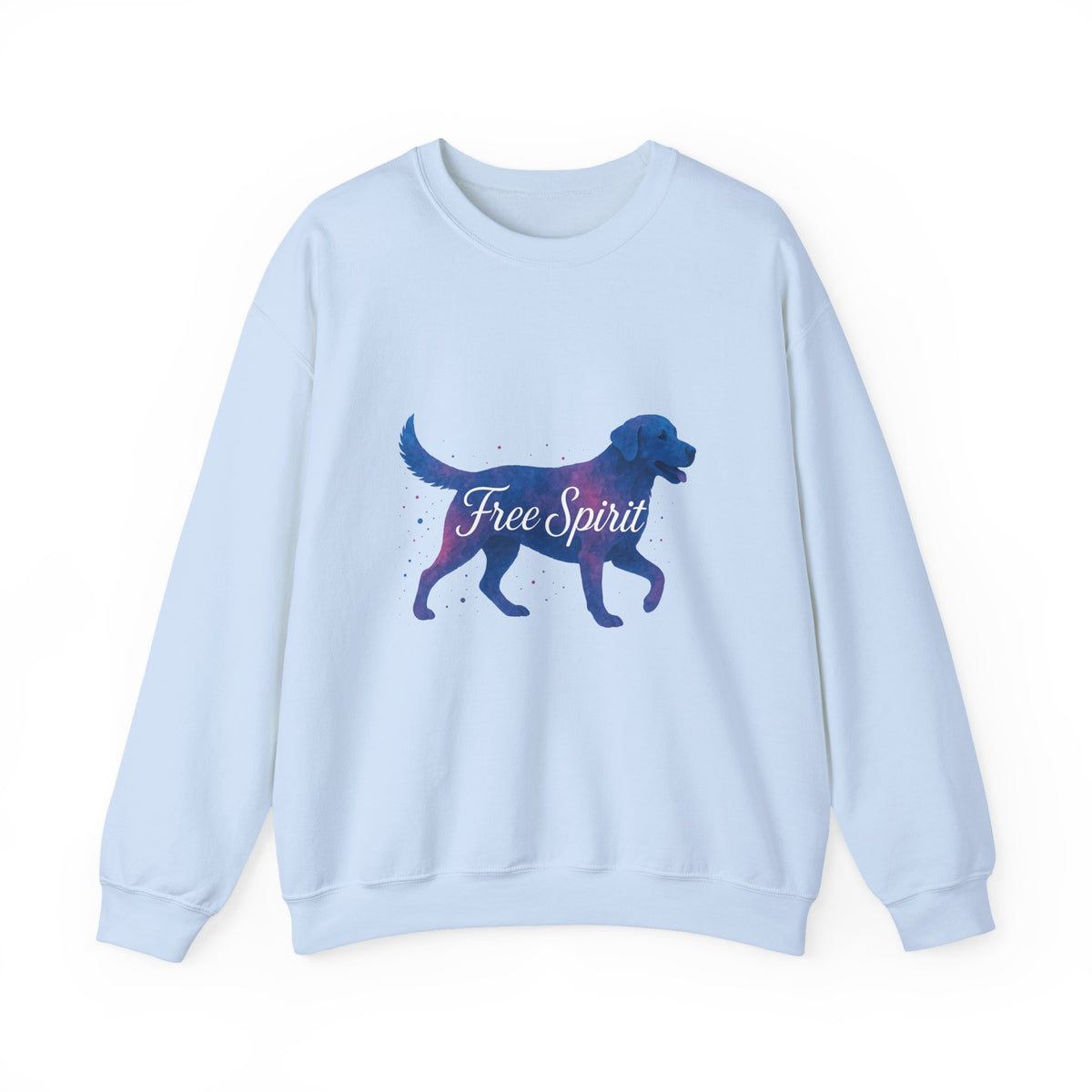 Free Spirit Labrador Sweatshirt in Light Blue