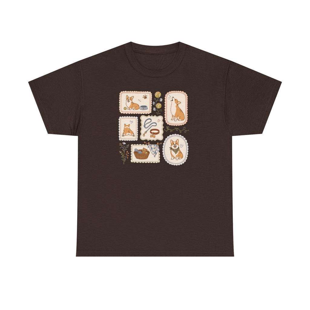 Cozy Corgi Vignettes T-Shirt