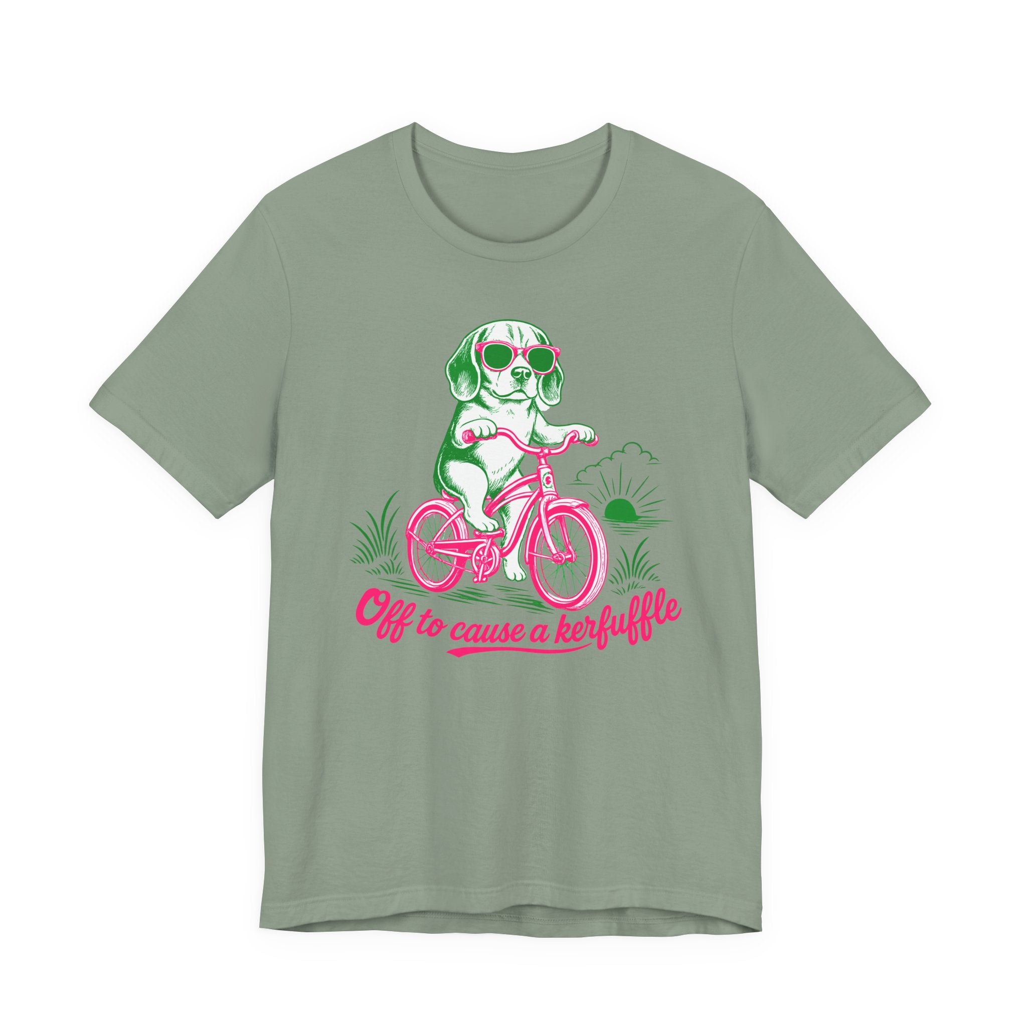 Beagle — Off to Cause a Kerfuffle t-shirt, view 3