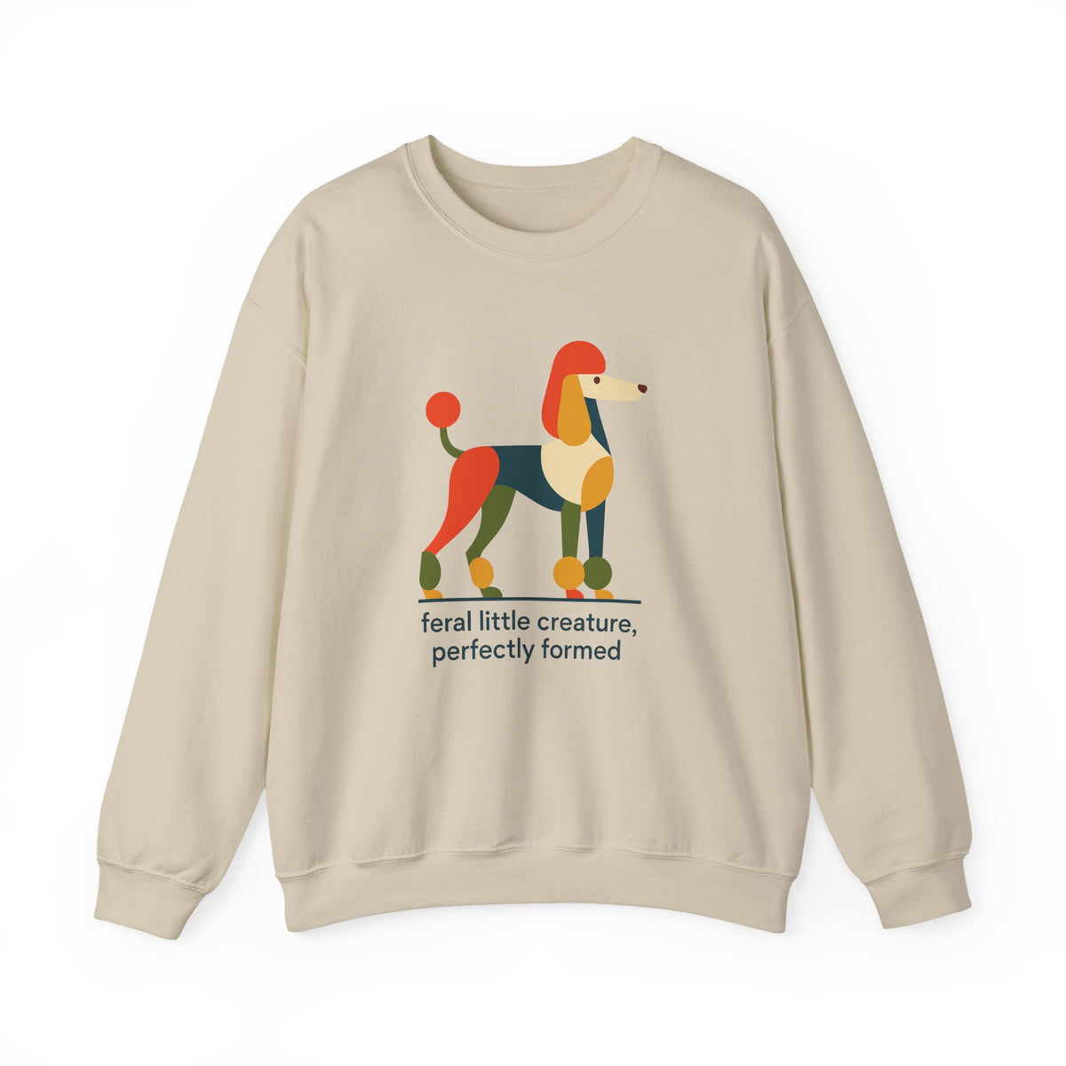Feral Little Creature Poodle Art Sweatshirt