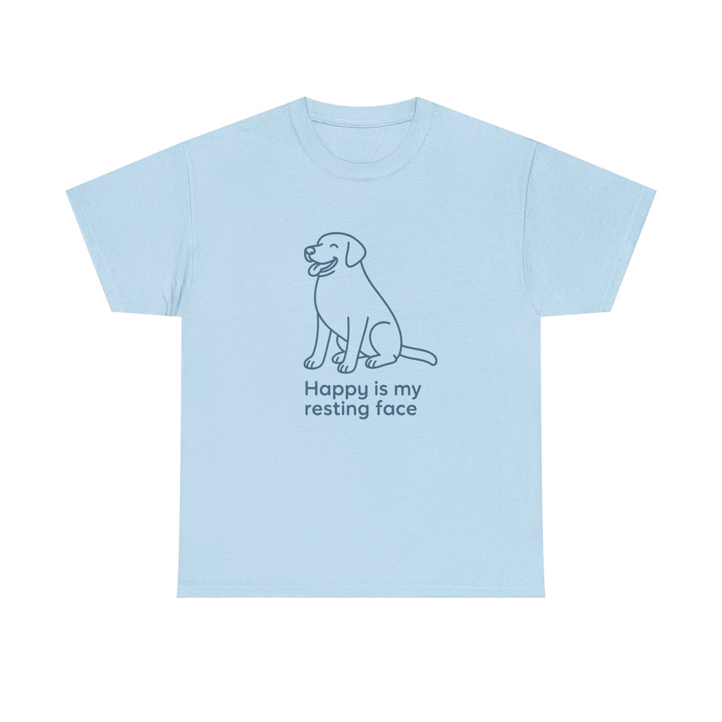 Happy Is My Resting Face - Funny Black Lab Tee