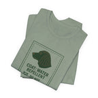 American Water Spaniel Coat Marcel Care Label Tee