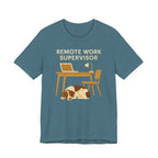 Brittany Spaniel Remote Work Supervisor Tee