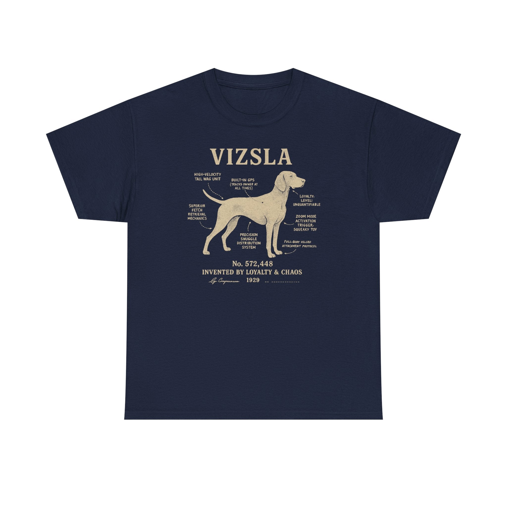 Vizsla Patent Blueprint Premium T-shirt