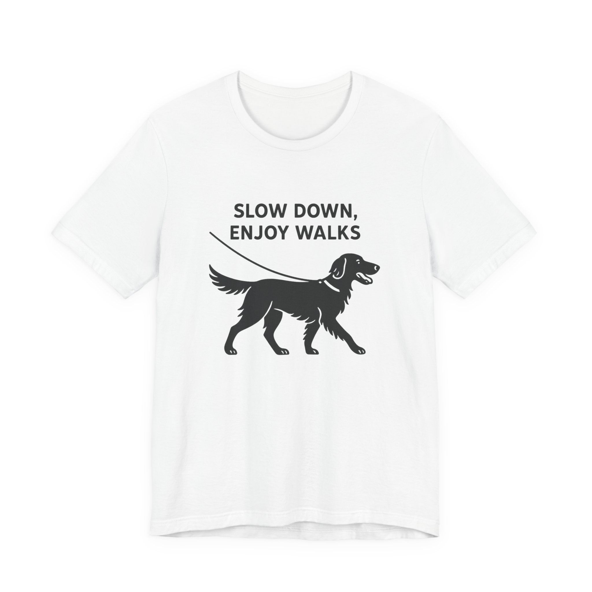 Flat-Coat Slow Down Enjoy Walks Tee