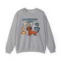 Dachshund Logic Flowchart Sweatshirt in Sport Grey