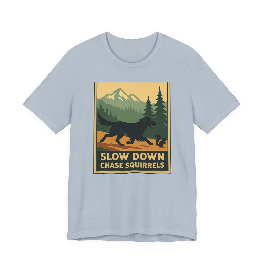 Flat-Coat Chase Squirrels Tee
