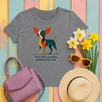 Feral Little Chihuahua T-Shirt in Graphite Heather