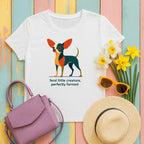 Feral Little Chihuahua T-Shirt in White