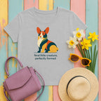 Feral Little Creature Corgi T-shirt in Sport Grey