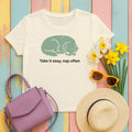 Take it Easy Golden Retriever T-Shirt in Natural