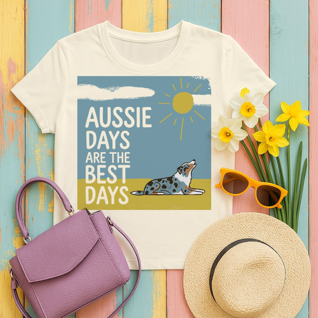 Aussie Days Best Days T-Shirt in Natural