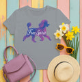 Free Spirit Poodle Animal T-Shirts in Gravel