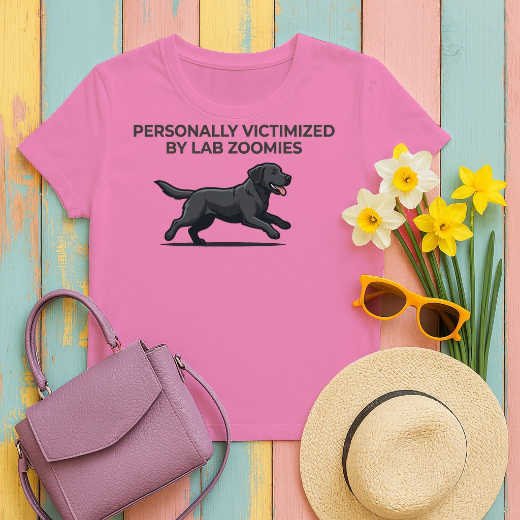 Labrador Zoomies Premium T-shirt in Azalea