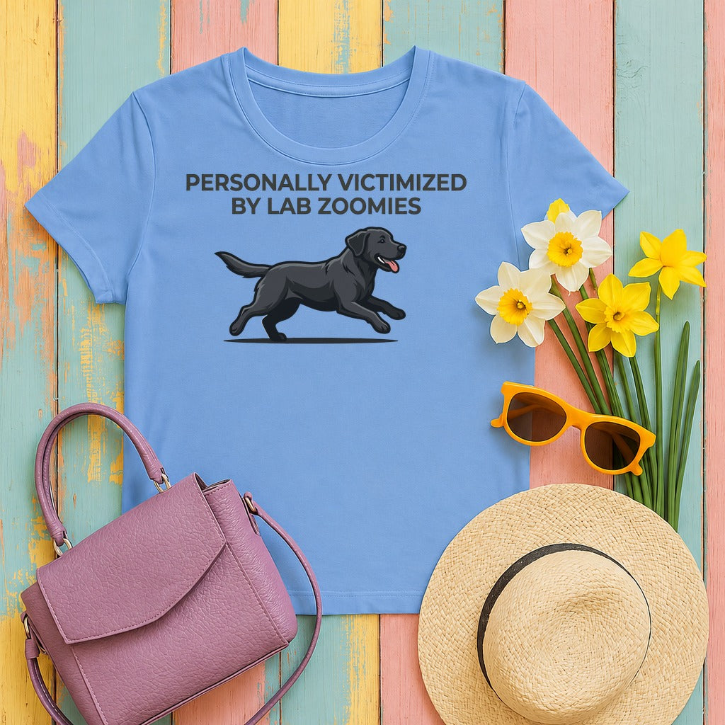 Labrador Zoomies Premium T-shirt in Carolina Blue