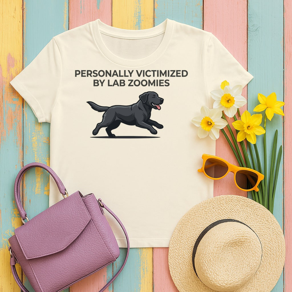 Labrador Zoomies Premium T-shirt in Natural