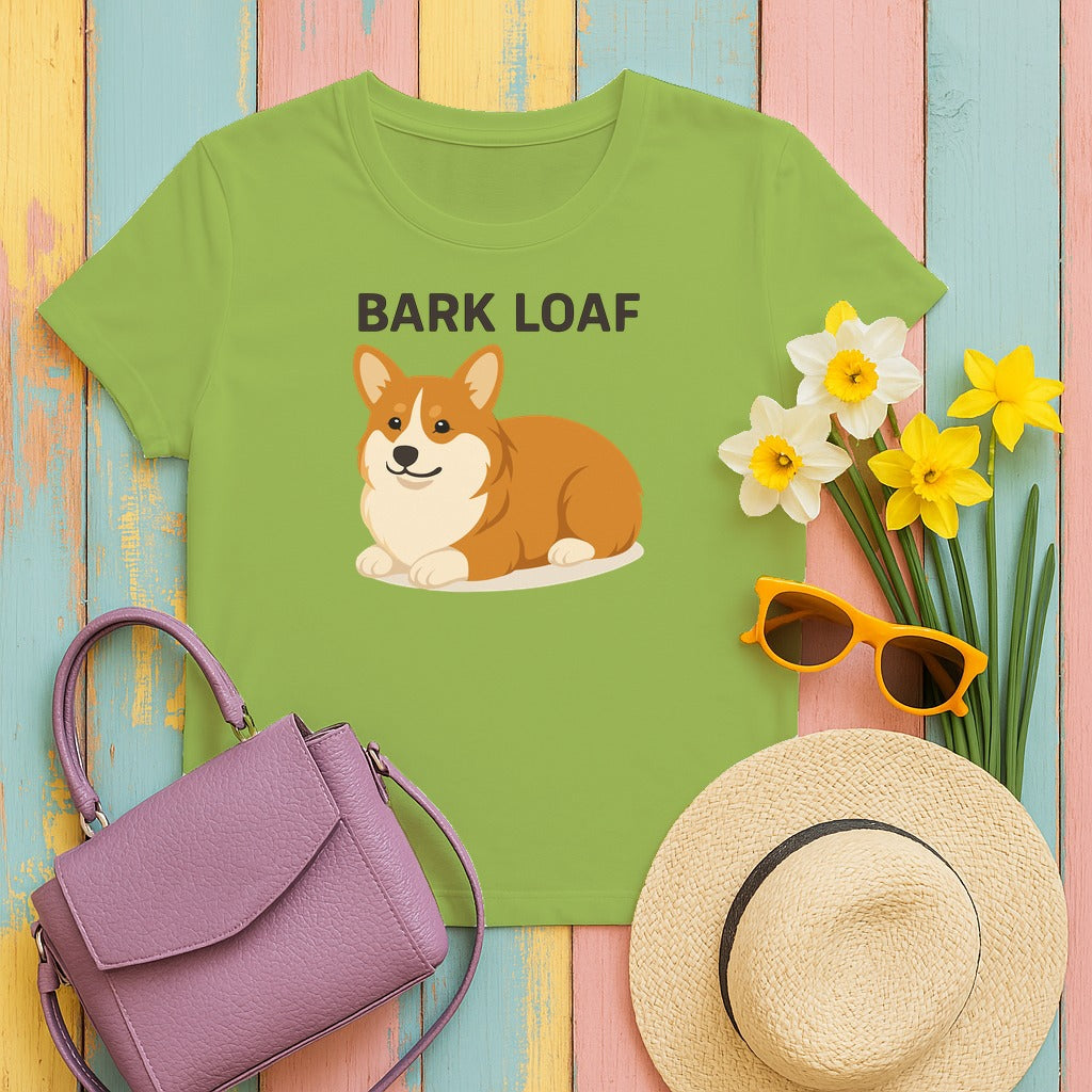 Bark Loaf Corgi T-Shirt in Kiwi