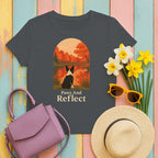 Paws & Reflect Boston Terrier T-Shirt in Charcoal