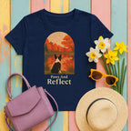 Paws & Reflect Boston Terrier T-Shirt in Navy