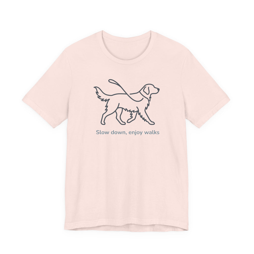 Dog Walks Golden Retriever T-Shirt