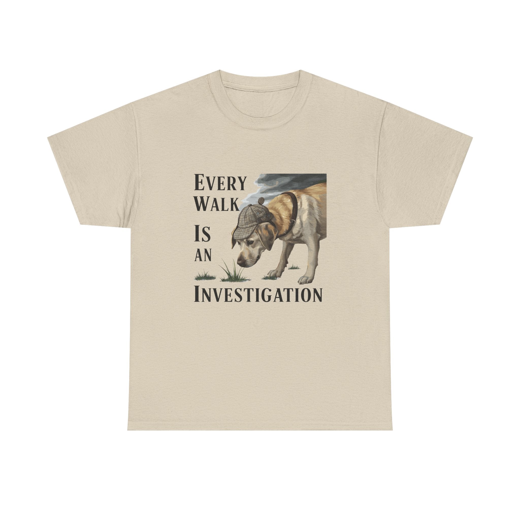 Every Walk Is an Investigation Yellow Labrador T-Shirts