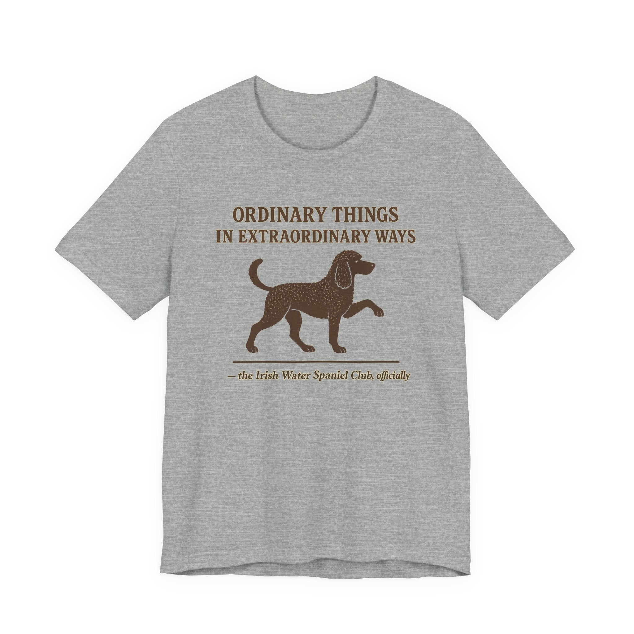 Irish Water Spaniel Ordinary Things Extraordinary Ways Tee