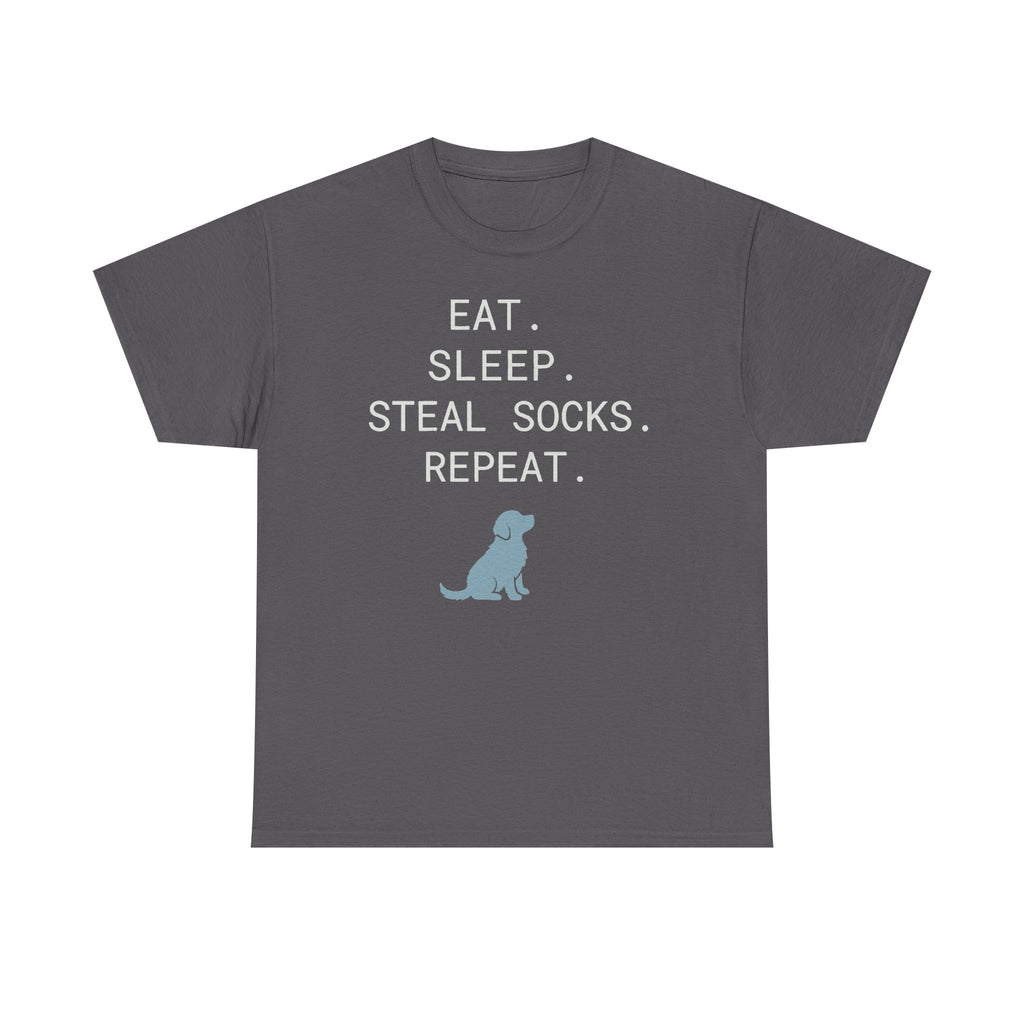 Golden Retriever Code: Eat, Sleep, Steal Socks T-Shirt