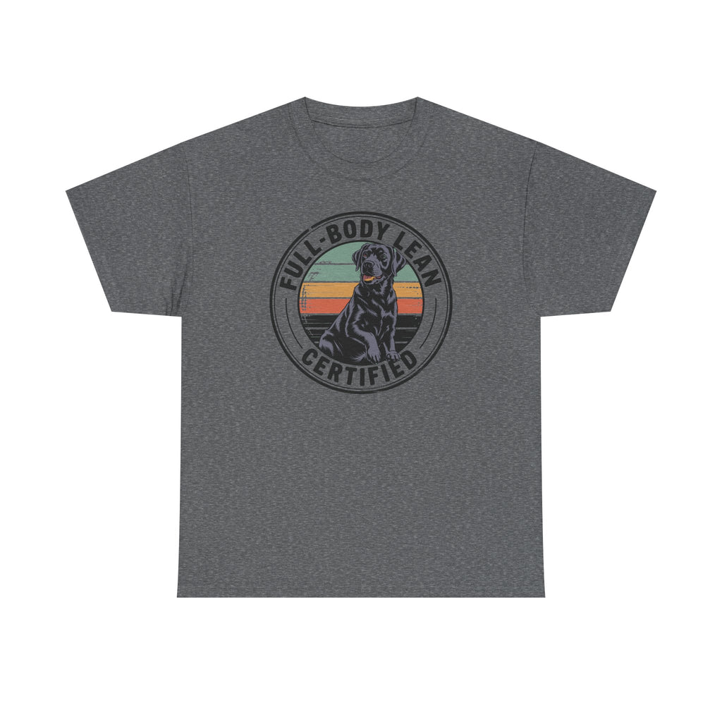 Full-Body Lean Certified Black Labrador T-Shirt
