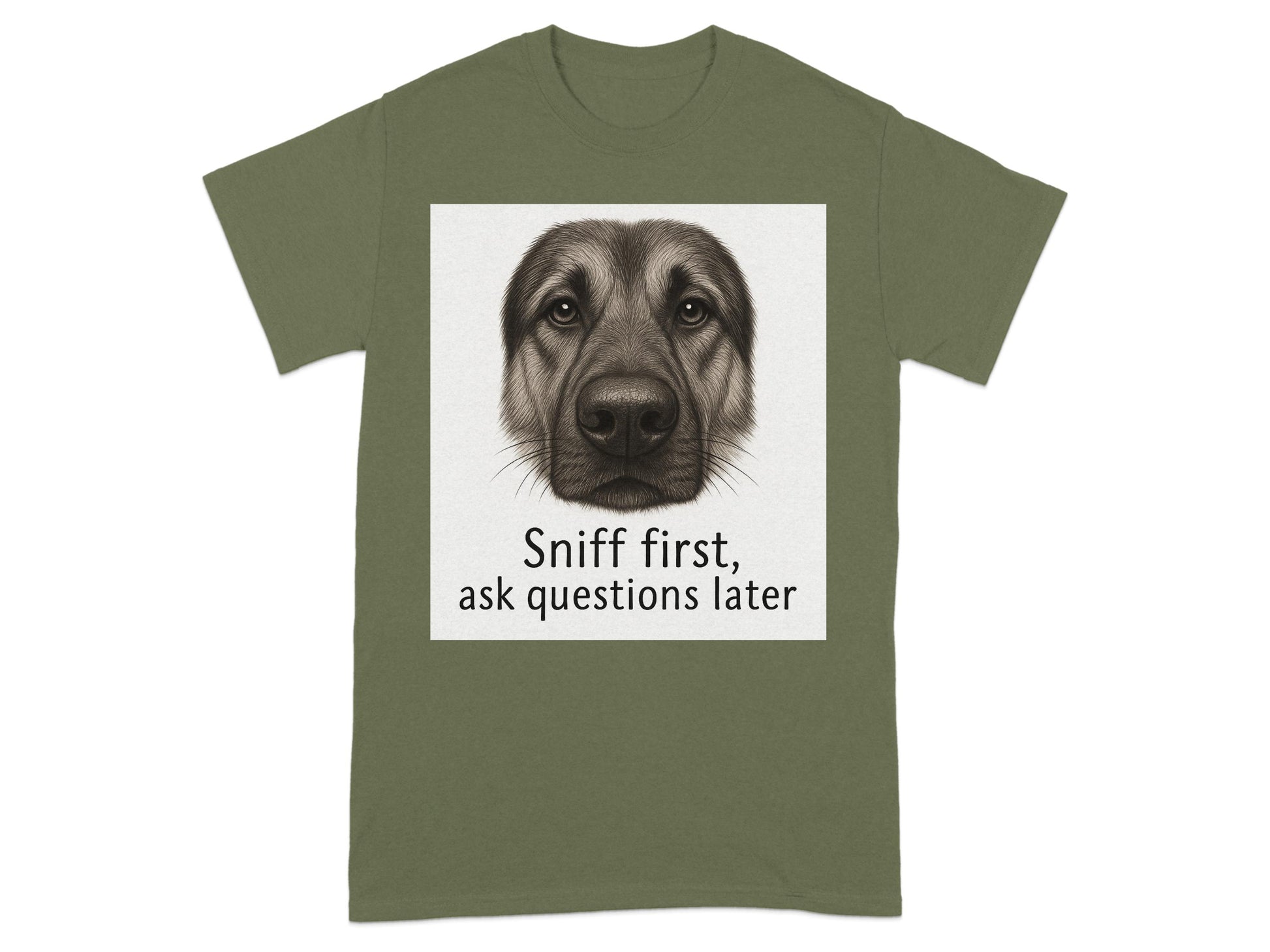 Sniff First Ask Questions Later Dog Illustration product