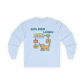Golden Retriever Logic Long Sleeve Tee in Light Blue