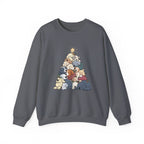 Sleeping Dogs Stacked Christmas Tree Funny Holiday Sweatshirt