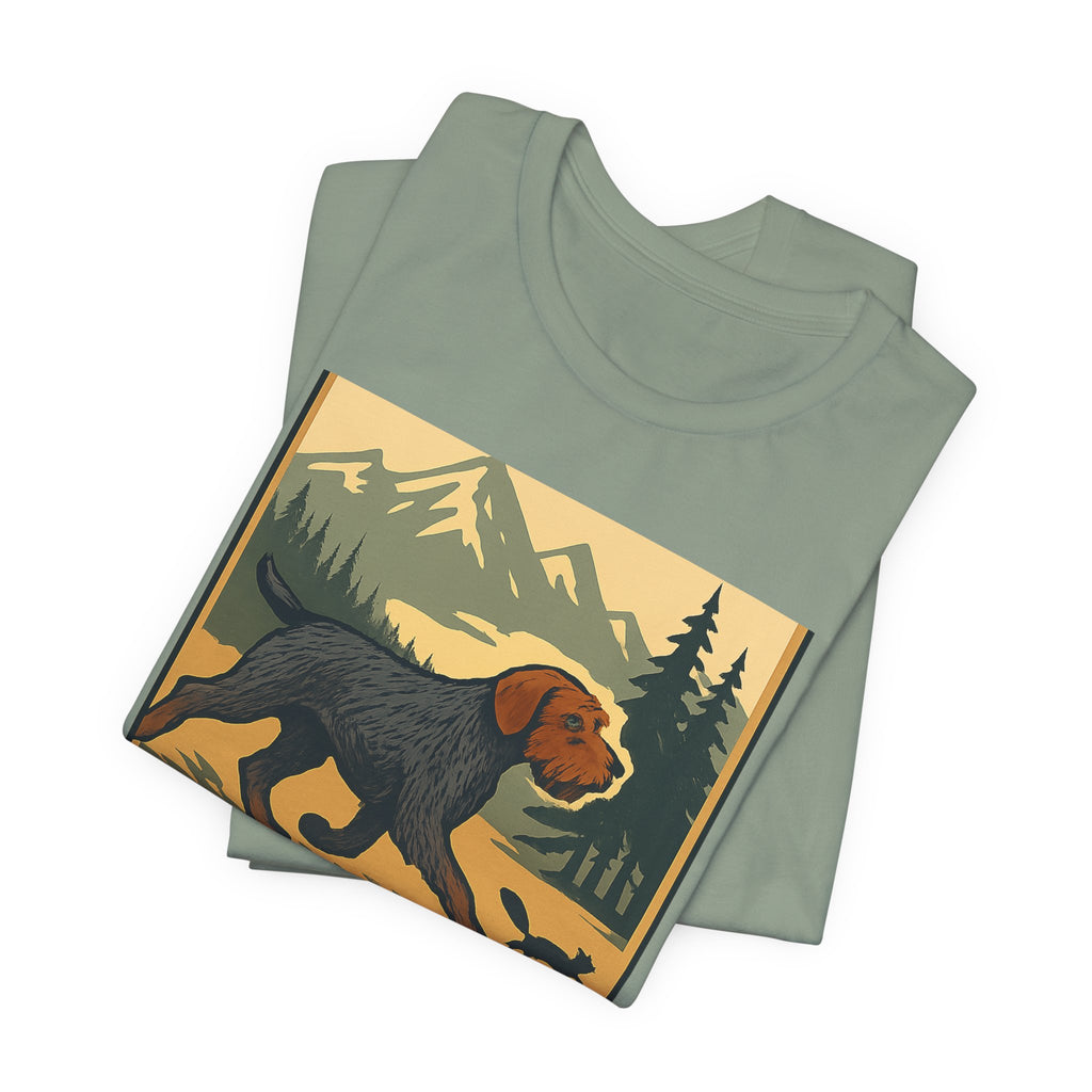 Wirehaired Pointing Griffon Slow Down Chase Squirrels Tee