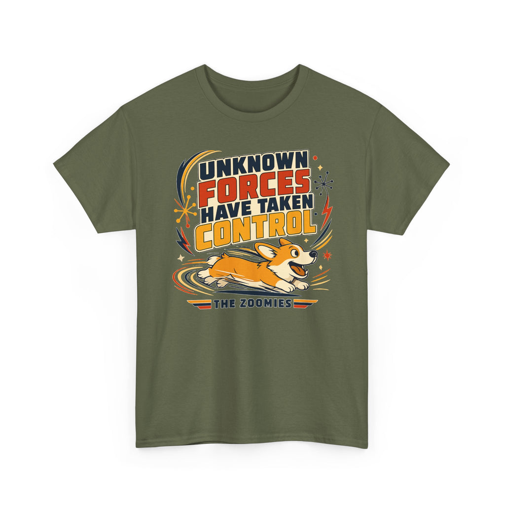 The Zoomies Control Corgi Graphic T-shirt