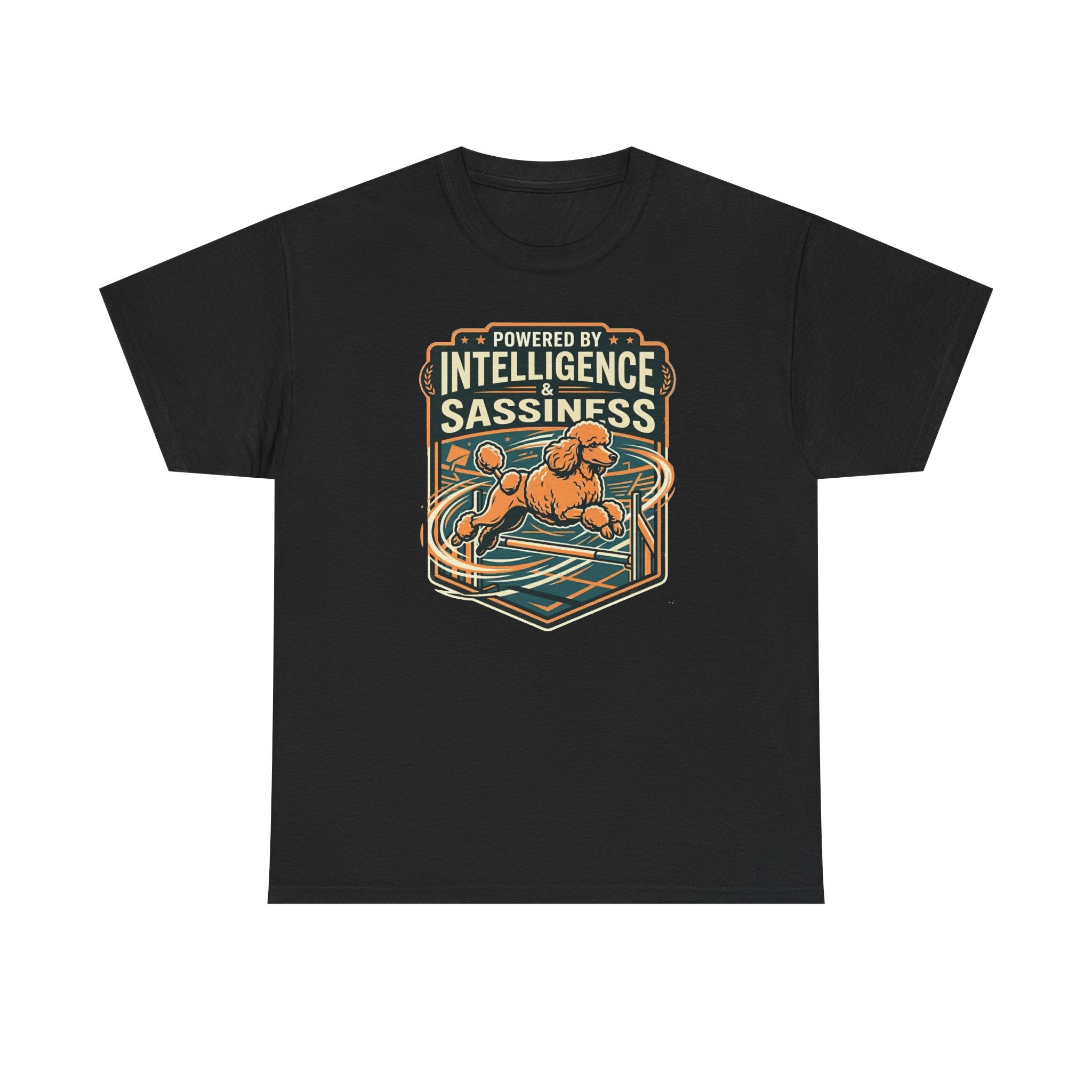 Powered by Sassiness Poodle T-Shirt