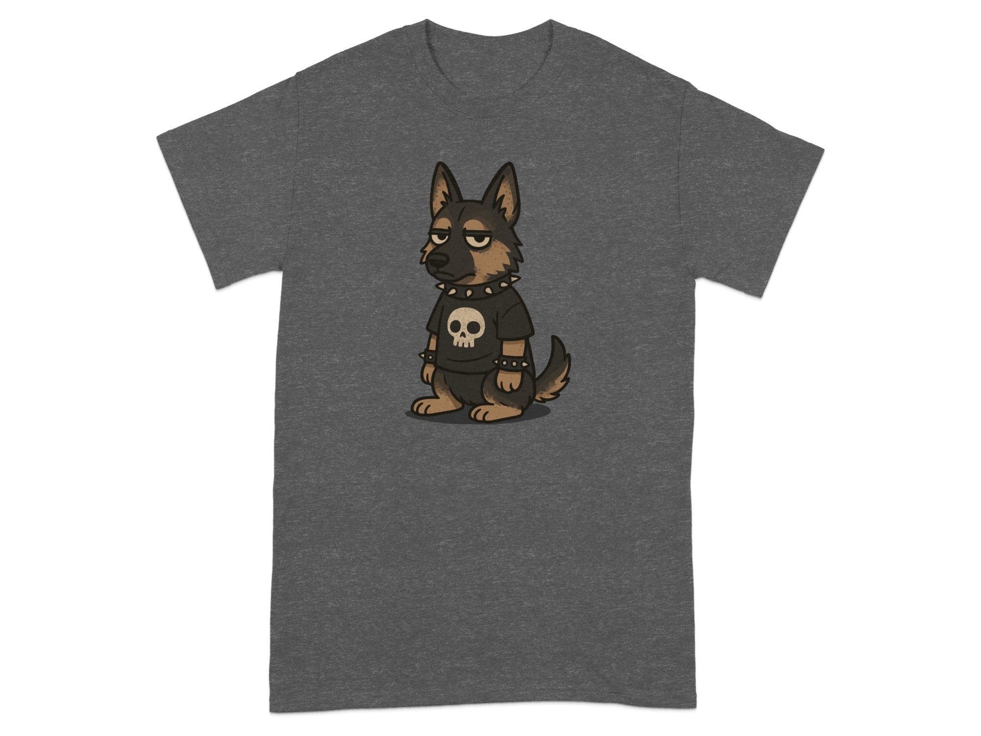 Cute Cartoon Dog with Skull Shirt T-Shirt