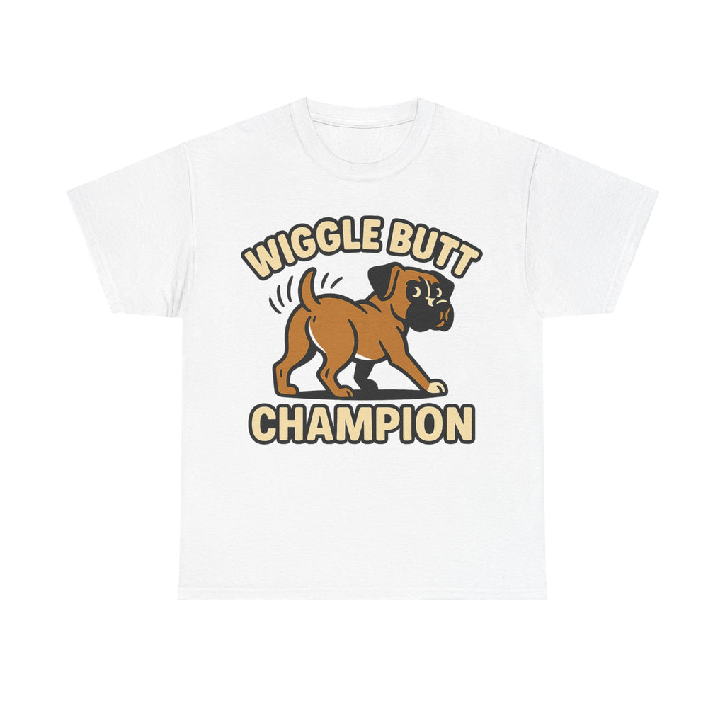 Boxer Dog Unisex Tee - Wiggle Butt Champion