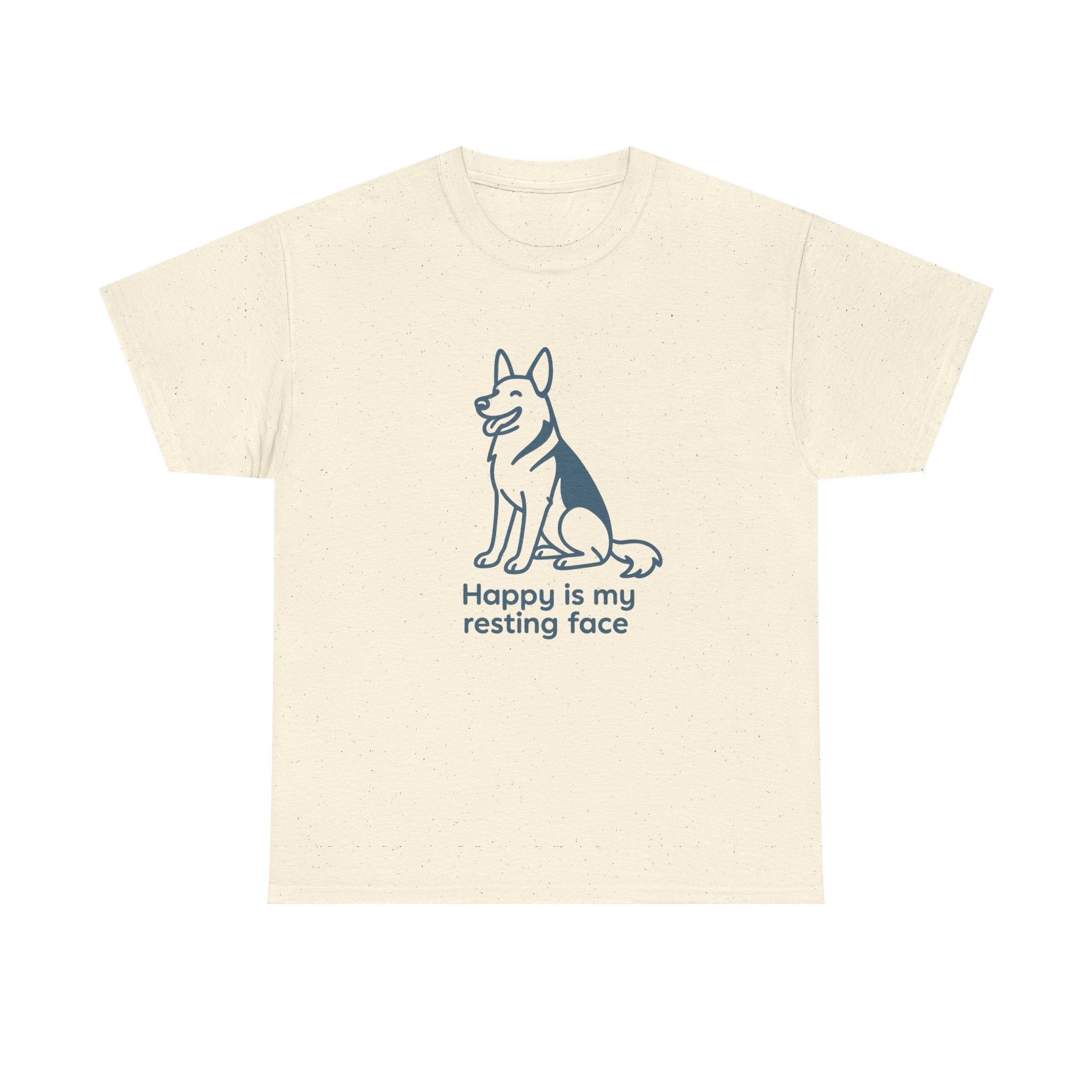 Happy Is My Resting Face - Funny German Shepherd Tee