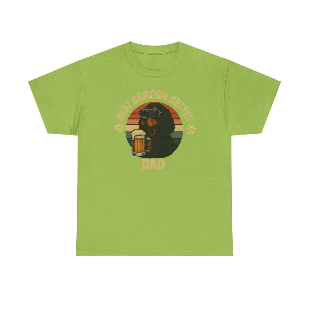 Best Gordon Setter Dad with Beer Graphic T-Shirt