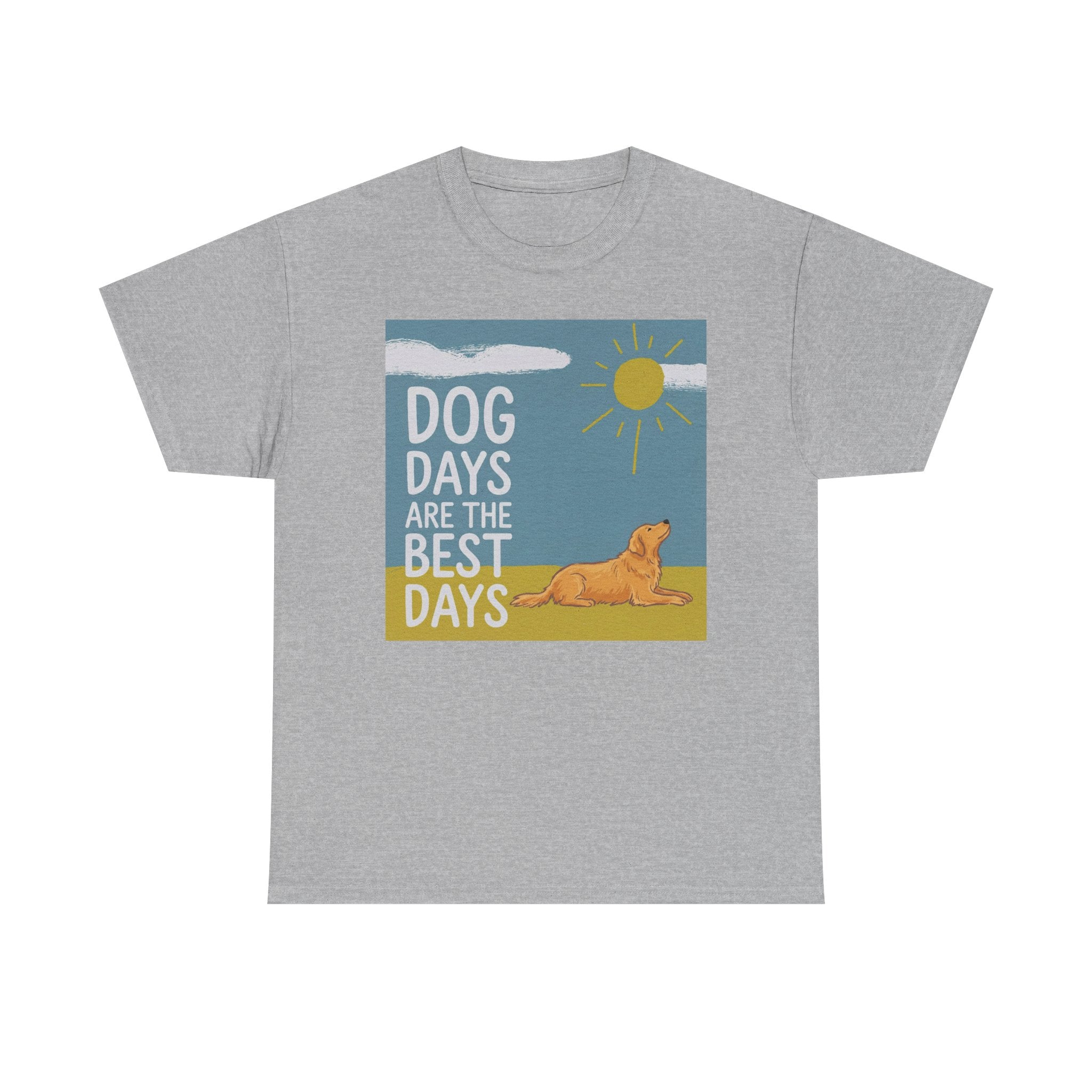 Dog Days Are The Best Days Graphic Golden Retriever T-Shirt