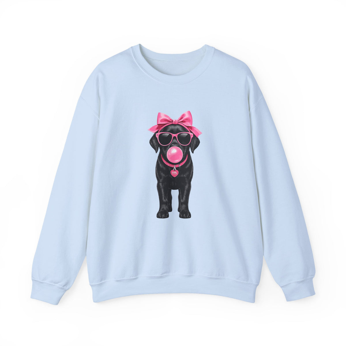 Pink Bubblegum Black Lab Sweatshirt