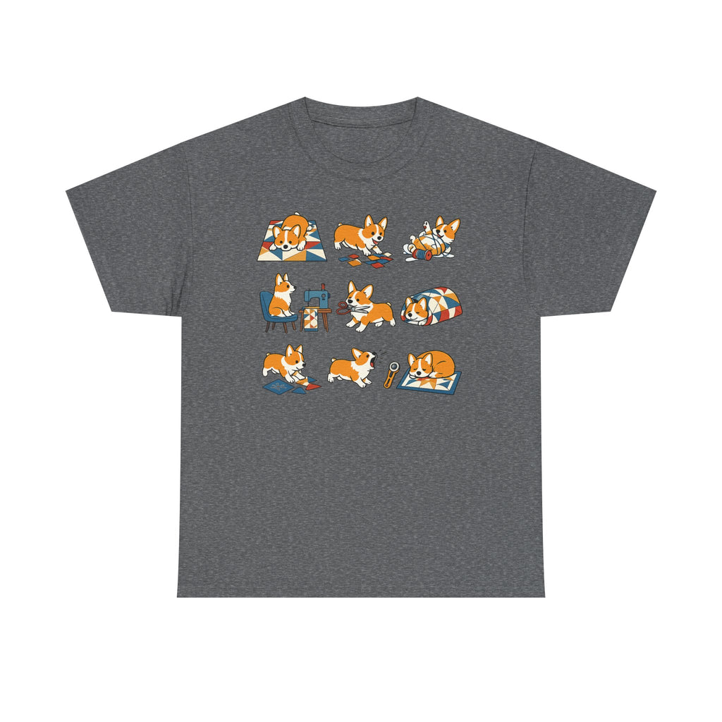 Whimsical Corgi Quilter's Chronicle T-Shirt