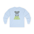 Smart. Spunky. Schnauzy. Schnauzer Long Sleeve Tee in Light Blue