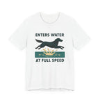 Flat-Coat Enters Water at Full Speed Tee