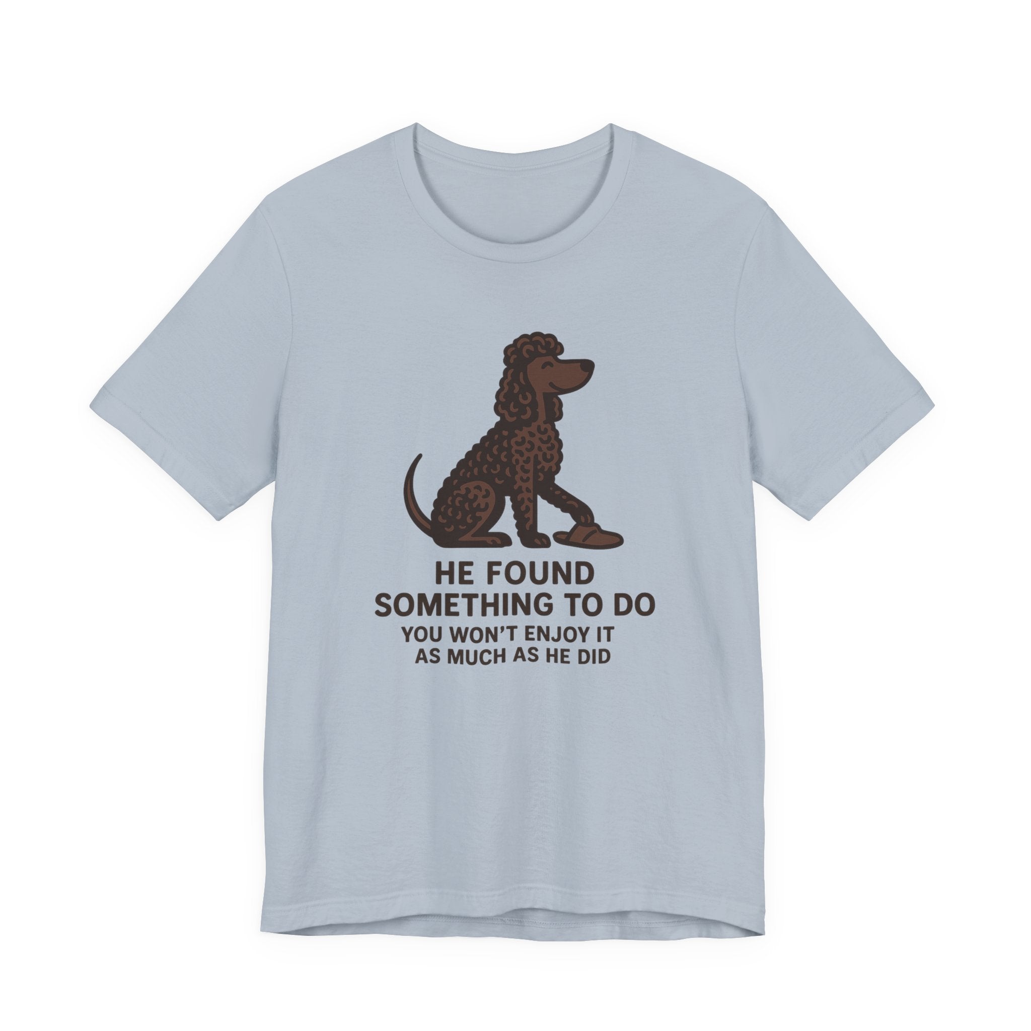 Irish Water Spaniel He Found Something To Do Tee