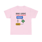 Dog Logic If I Bark Its Important Funny Flowchart T-Shirt