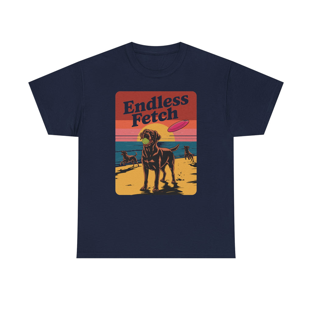 Endless Fetch Graphic with Labrador Beach T-Shirt