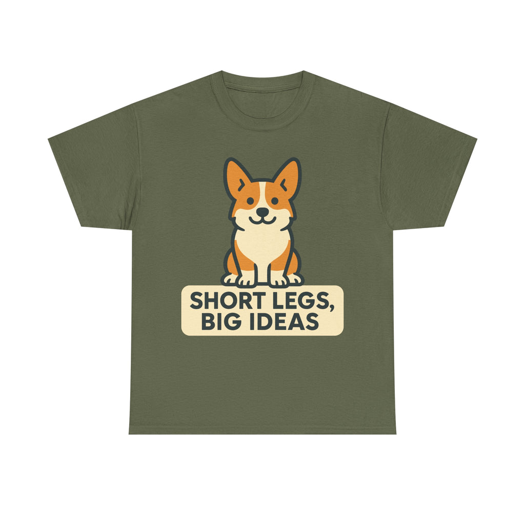 Corgi "Short Legs, Big Ideas" T-shirt