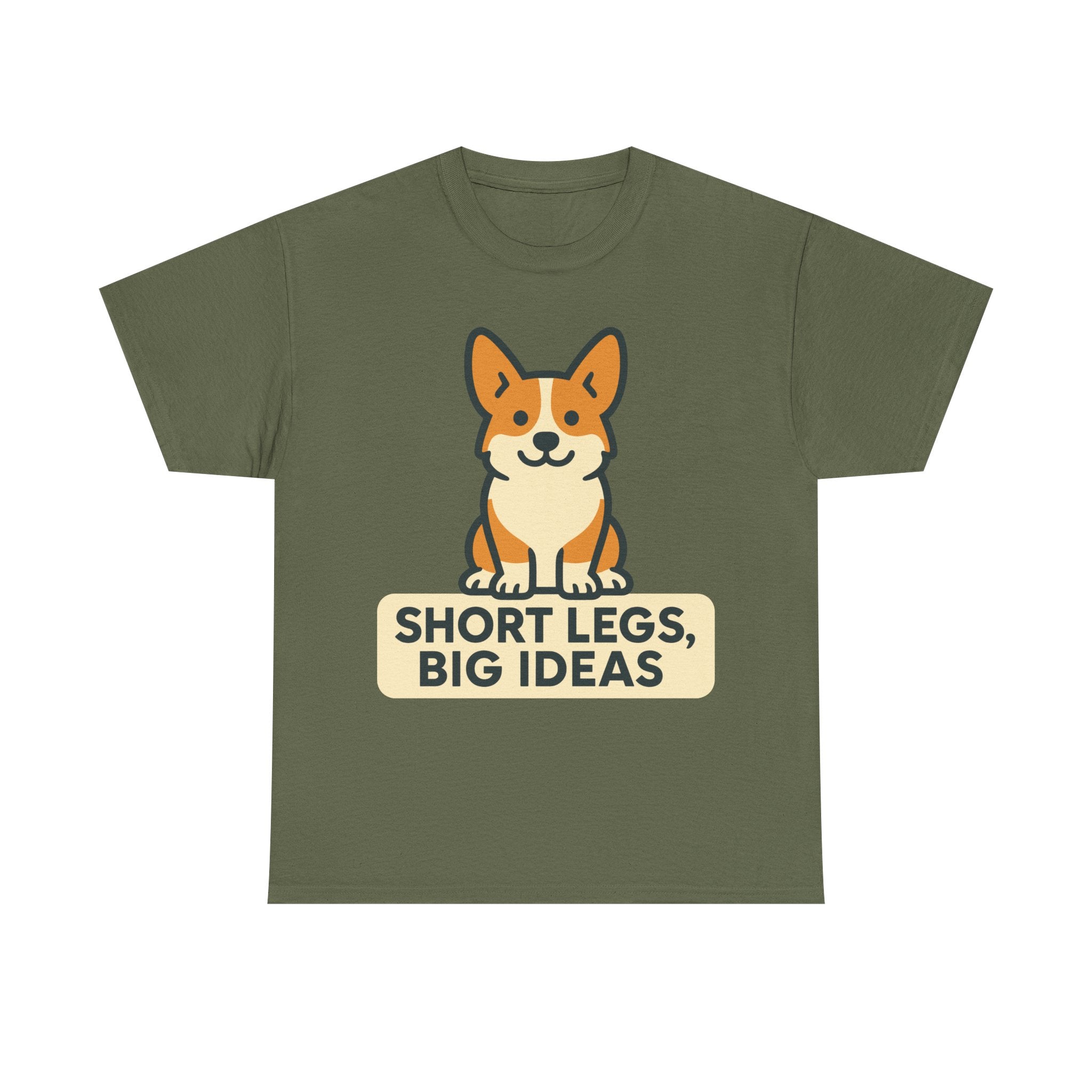 Corgi "Short Legs, Big Ideas" T-shirt