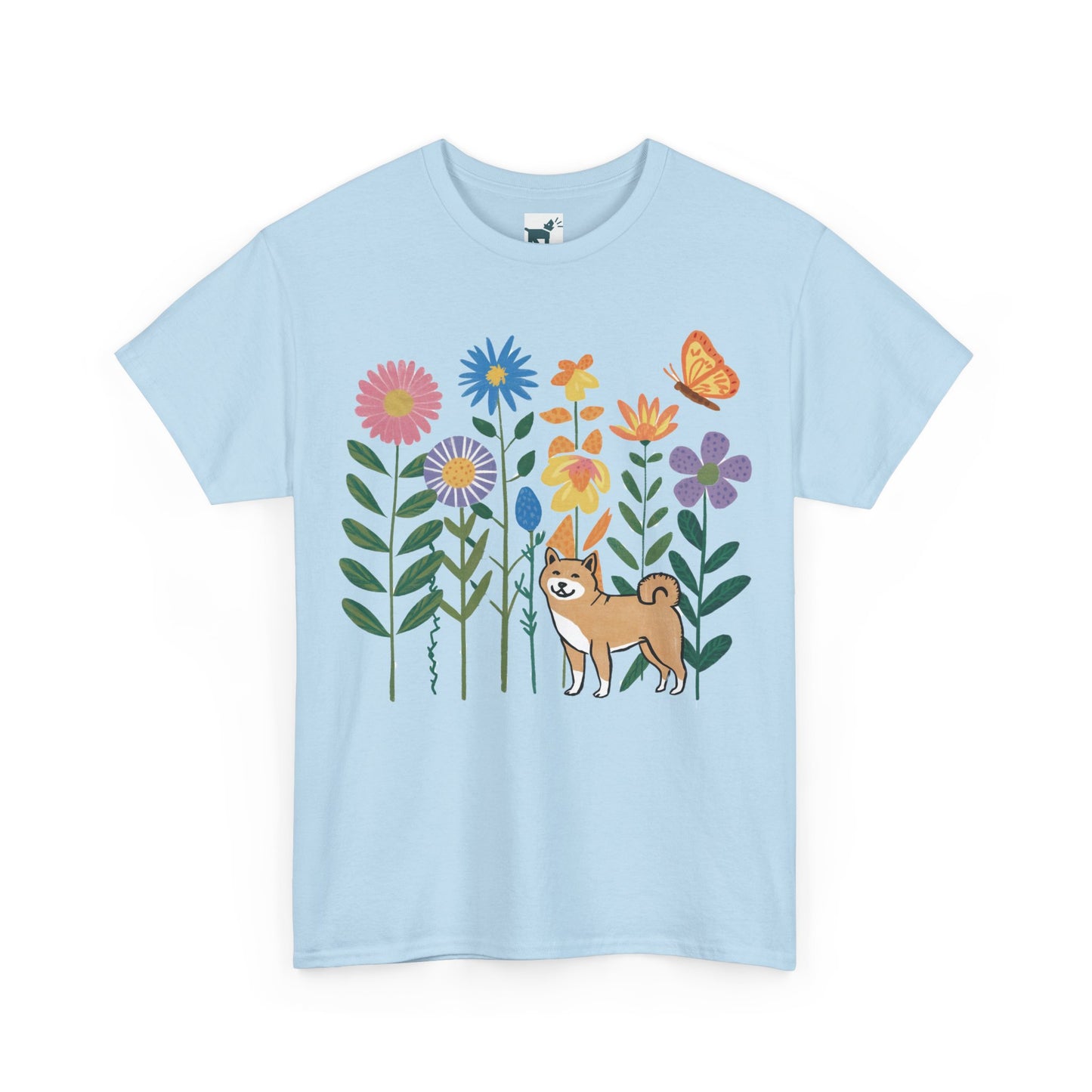 Floral Shiba T Shirt