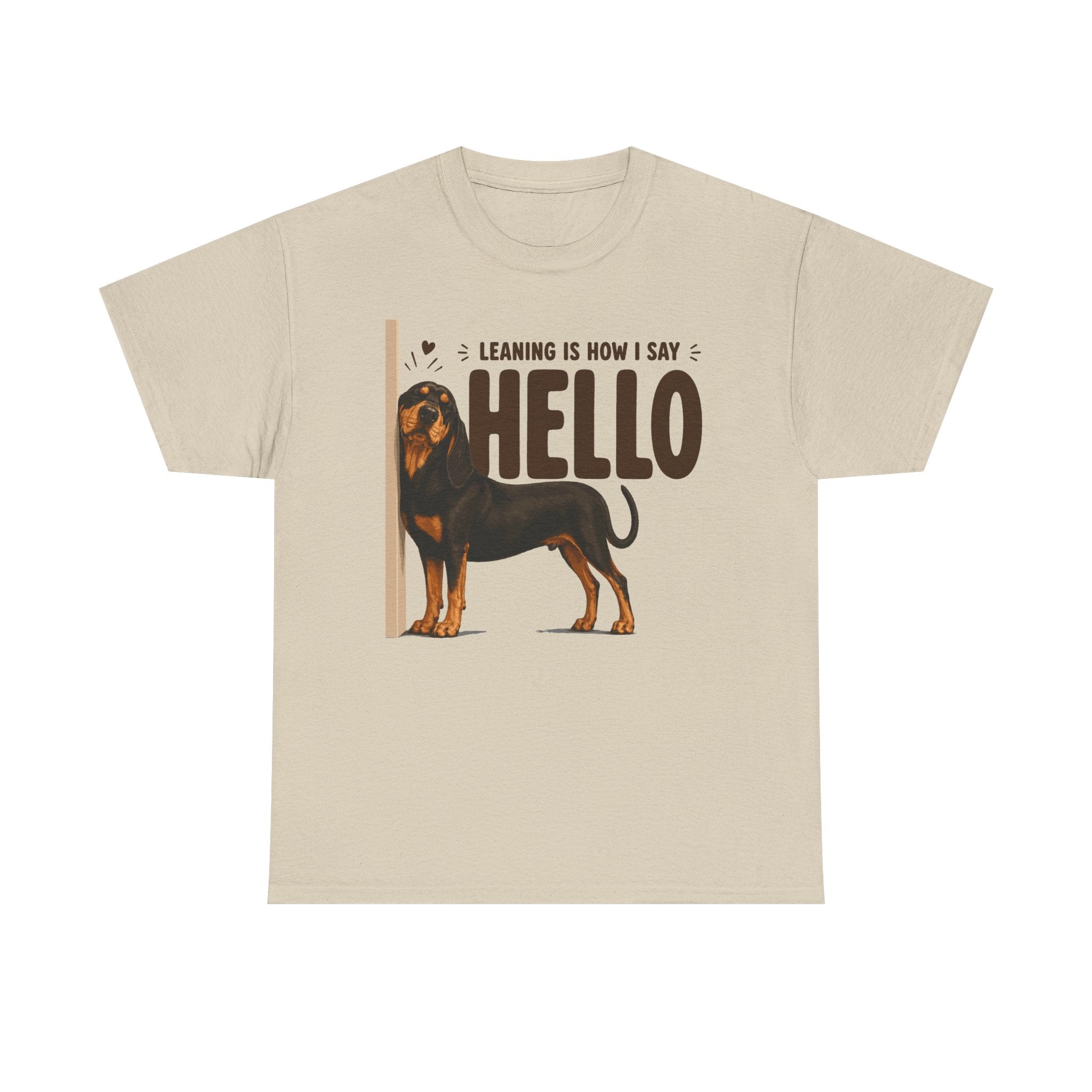 Leaning Hello Coonhound T-Shirt